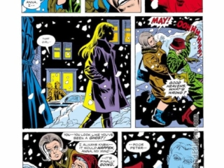 Amazing Spider-Man #144, pg. 6; pencils, Ross Andru; inks, Frank Giacoia, Dave Hunt Amazing Spider-Man #144, pg. 6; pencils, Ross Andru; inks, Frank Giacoia, Dave Hunt; Aunt May Parker, Aunt Anna Watson, Peter Parker, Gwen Stacy, Clone Saga