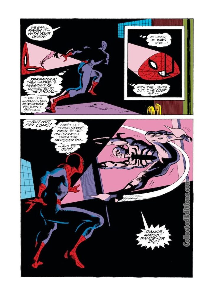 Amazing Spider-Man #148, pg. 14; pencils, Ross Andru; inks, Mike Esposito, Dave Hunt; Tarantula, Original Clone Saga