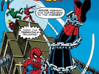 Amazing Spider-Man #148 cover; pencils, Gil Kane; inks, John Romita Sr. Amazing Spider-Man #148 cover; pencils, Gil Kane; inks, John Romita Sr.; Tarantula, Jackal, Gwen Stacy