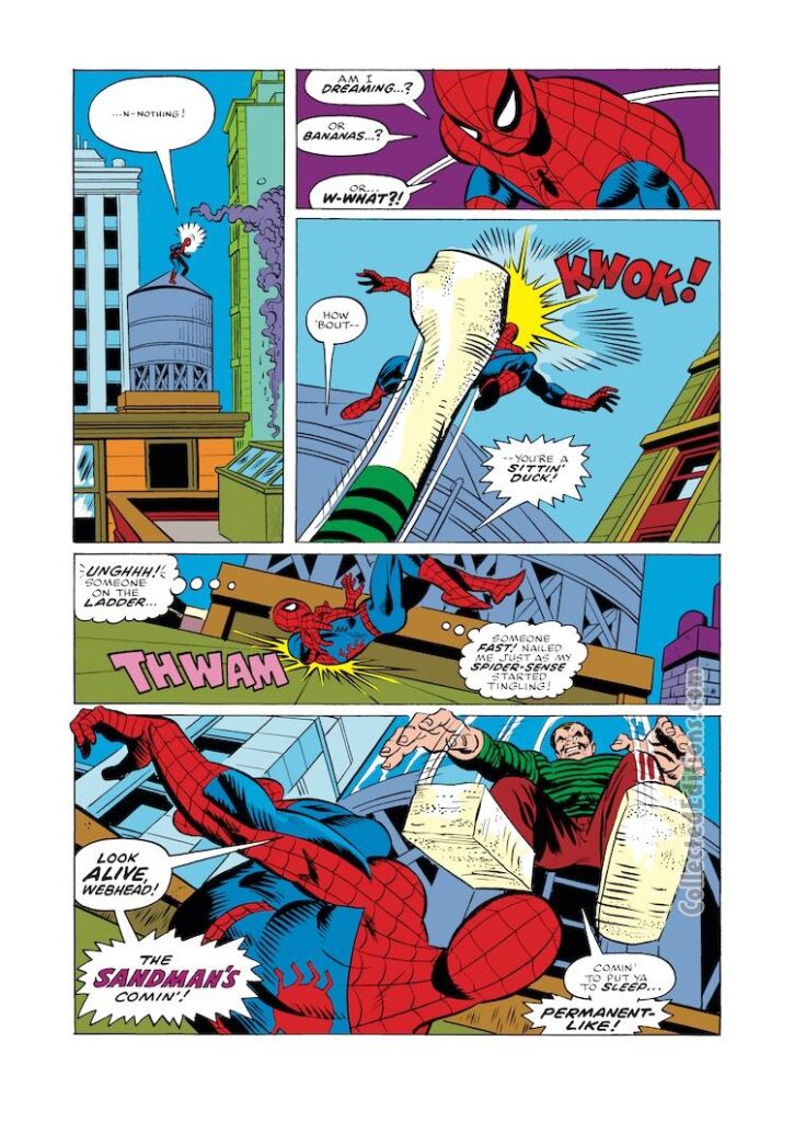 Amazing Spider-Man #150, pg. 8; pencils, Gil Kane; inks, Mike Esposito, Frank Giacoia; Sandman