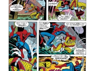 Amazing Spider-Man #151, pg. 15; pencils, Ross Andru; inks, John Romita Sr. Amazing Spider-Man #151, pg. 15; pencils, Ross Andru; inks, John Romita Sr.; The Shocker; New York City underground sewer