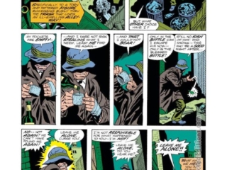 Amazing Spider-Man #152, pg. 5; pencils, Ross Andru; inks, Mike Esposito, Frank Giacoia Amazing Spider-Man #152, pg. 5; pencils, Ross Andru; inks, Mike Esposito, Frank Giacoia; The Bowery, bum; bowery bum