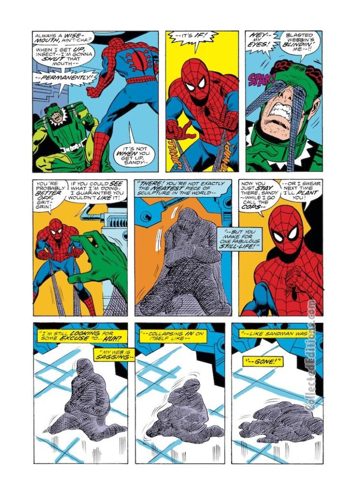 Amazing Spider-Man #154, pg. 11; pencils, Sal Buscema; inks, Mike Esposito; Sandman