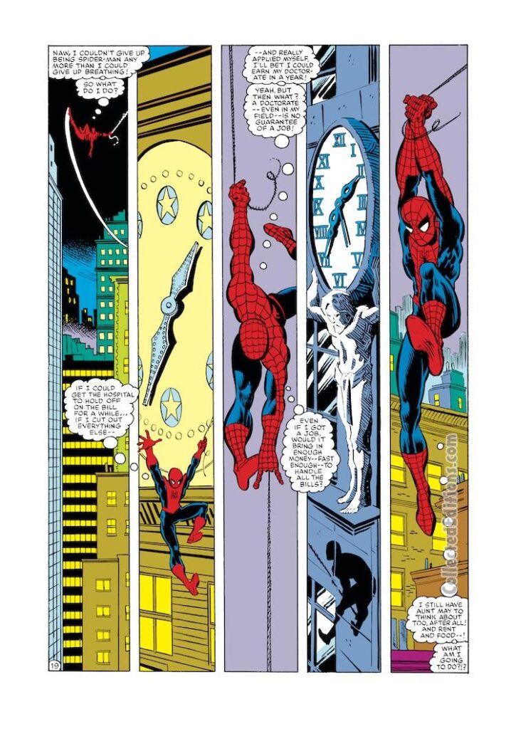 Amazing Spider-Man #243, pg. 19; pencils, John Romita Jr.; inks, Dave Simons