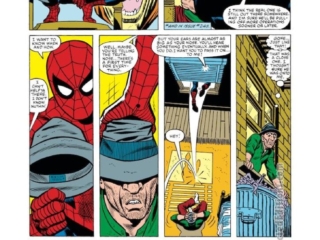 Amazing Spider-Man #247, pg. 3; pencils, John Romita Jr.; inks, John Romita Sr.; Frogman