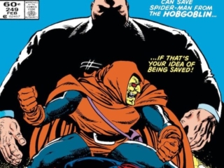 Amazing Spider-Man #249 cover; pencils and inks, John Byrne; Hobgoblin, Kingpin