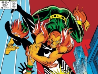 Amazing Spider-Man #257 cover; pencils, Ron Frenz; inks, Joe Rubinstein; The Puma/Thomas Fireheart, first appearance