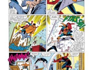 Amazing Spider-Man #260, pg. 14; pencils, Ron Frenz; inks, Bret Breeding, Joe Rubinstein; Norman Osborn, Harry Osborn, Hobgoblin, Roderick Kingsley