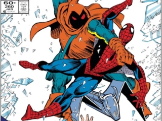 Amazing Spider-Man #260 cover; pencils, Ron Frenz; inks, Joe Rubinstein; Hobgoblin, Harry Osborn
