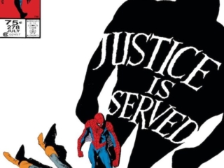 Amazing Spider-Man #278 cover; pencils and inks, Mike Harris; Justice is Served, Hobgoblin