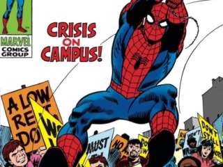 Amazing Spider-Man #68 cover; pencils and inks, John Romita Sr.; Crisis on Campus