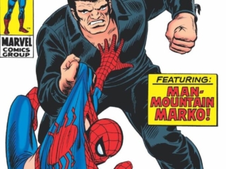 Amazing Spider-Man #73 cover; pencils and inks, John Romita Sr.; The Web Closes, Featuring Man Mountain Marko