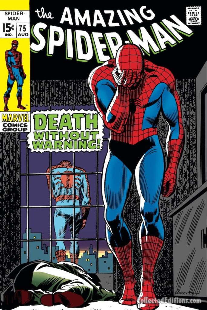Amazing Spider-Man #75 cover; pencils and inks, John Romita Sr.; Death Without Warning