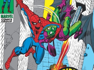 Amazing Spider-Man #97 cover; pencils and inks, John Romita Sr.; Spidey Fights the Green Goblin