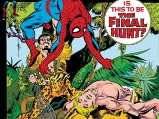 Amazing Spider-Man #104 cover; pencils, Gil Kane; inks, Frank Giacoia; Is This to be the Final Hunt?, Kraven the Hunter, Ka-Zar, Zabu, Savage Land
