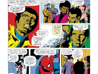 Amazing Spider-Man #105, pg. 3; pencils, Gil Kane; inks, Frank Giacoia; Daily Bugle, Robbie Robertson, Randy Robertson