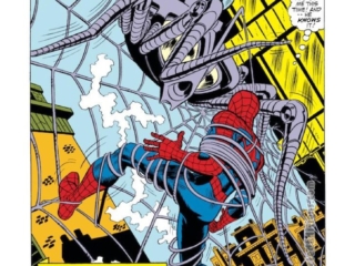 Amazing Spider-Man #106, pg. 21; pencils, John Romita Sr.; inks, Frank Giacoia; Spider-Slayer II, Spencer Smythe, splash page
