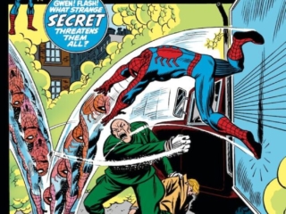 Amazing Spider-Man #108 cover; pencils and inks, John Romita Sr.; Marked For Murder, Flash Thompson, the Giant One, Vietnam