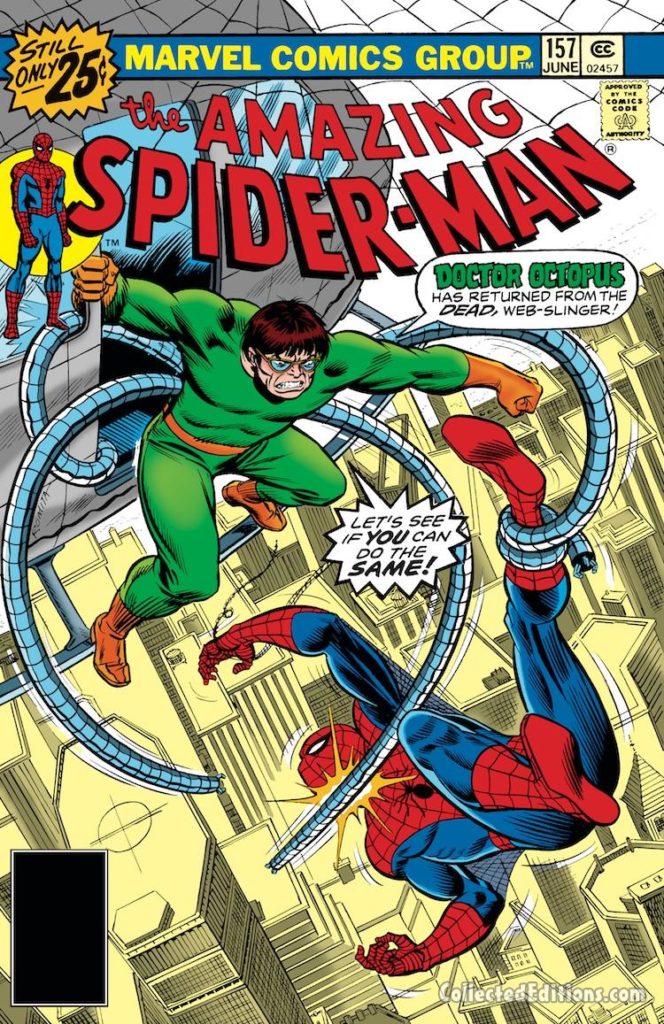Amazing Spider-Man #157 cover; pencils and inks, John Romita Sr.; Doctor Octopus