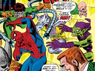 Amazing Spider-Man #170 cover; pencils, Ross Andru; inks, Frank Giacoia Doctor Faustus