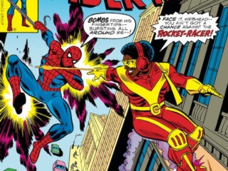 Amazing Spider-Man #172 cover; pencils, Ross Andru; inks, Frank Giacoia; Rocket Racer