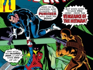 Amazing Spider-Man #175 cover; pencils, Ross Andru; inks, Frank Giacoia Punisher, Statue of Liberty, the Hitman