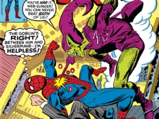 Amazing Spider-Man #179 cover; pencils, Ross Andru; inks, Mike Esposito Green Goblin, Silvermane, Theater of Fury