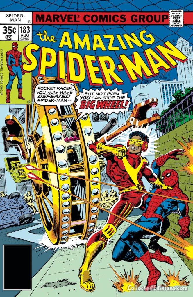 Amazing Spider-Man #183 cover; pencils, Ross Andru; Big Wheel