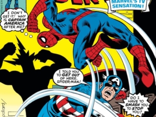 Amazing Spider-Man #187 cover; pencils, Keith Pollard; inks, Frank Giacoia; Captain America, Marvel&rsquo;s TV Sensation, Lurking in the Shadows, Electro