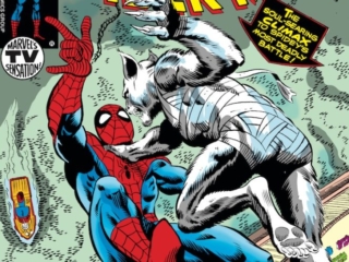 Amazing Spider-Man #190 cover; pencils, Keith Pollard; inks, Al Milgrom; Mayhem is the Man-Wolf, Marvel&rsquo;s TV Sensation