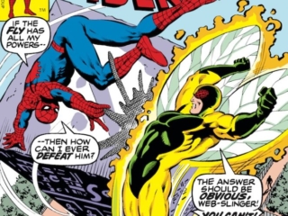 Amazing Spider-Man #193 cover; pencils, Al Milgrom; inks, Bob McLeod; The Fly