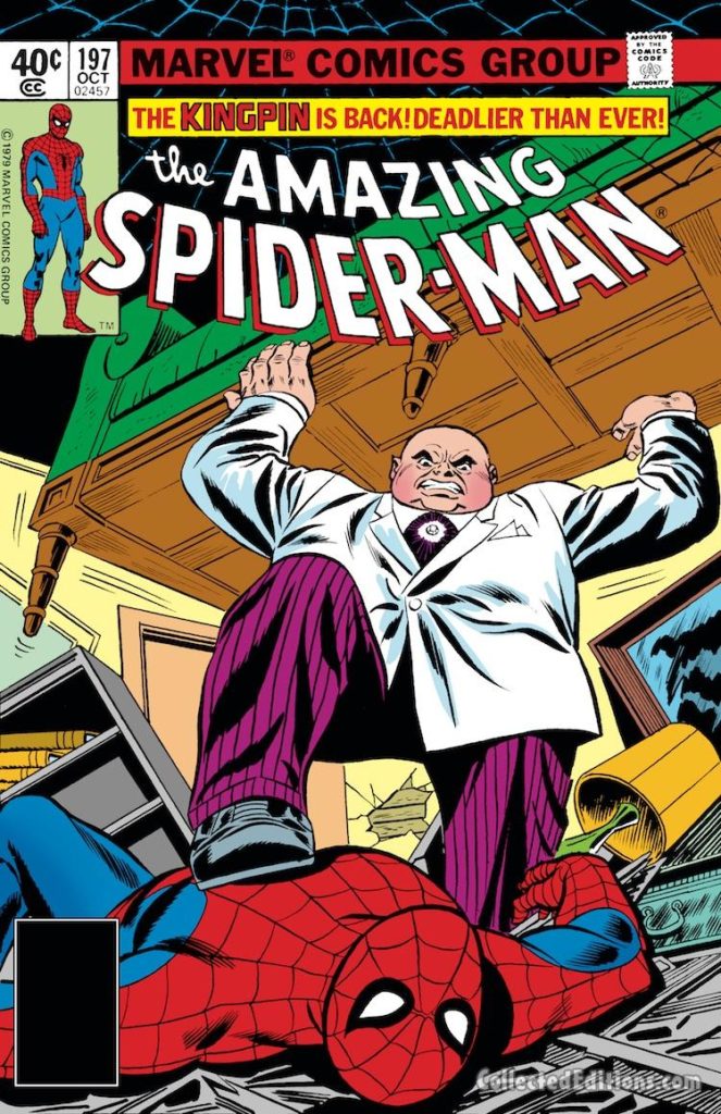 Amazing Spider-Man #197 cover; pencils, Keith Pollard; Kingpin