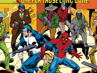 Amazing Spider-Man #202 cover; pencils, Keith Pollard; inks, Joe Rubinstein; Punisher, One for those long gone; April Maye