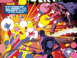 Amazing Spider-Man #203 cover; pencils, Frank Miller; inks, Jim Mooney, Sensational Dazzler guest-starring