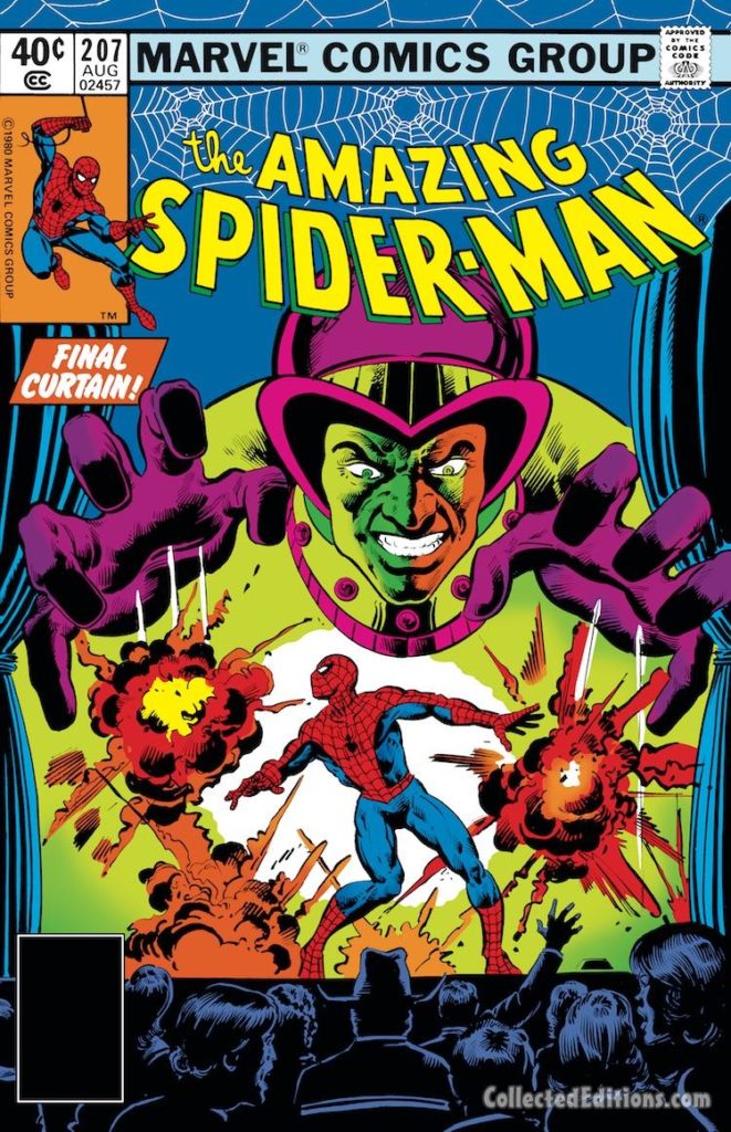 Amazing Spider-Man #207 cover; pencils, Michael Netzer; Mesmero