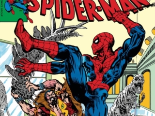 Amazing Spider-Man #209 cover; pencils and inks, Alan Weiss; Kraven the Hunter, Museum of Natural History, dinosaur bones, Win a Toys R Us Shopping Spree contest