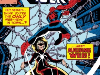 Amazing Spider-Man #210 cover; pencils, John Romita Jr.; inks, Al Milgrom; Meet Madame Web