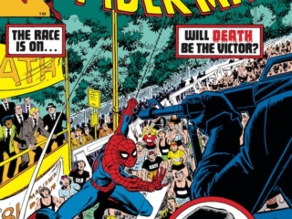 Amazing Spider-Man #216 cover; pencils, John Romita Jr.; inks, Al Milgrom; Madame Web, The Race Is On, Will Death be the Victor