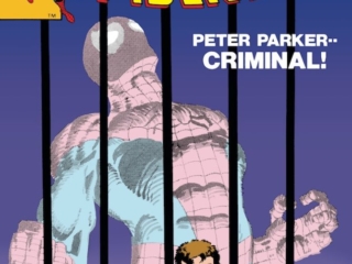 Amazing Spider-Man #219 cover; pencils and inks, Frank Miller, Peter Parker Criminal, behind bars