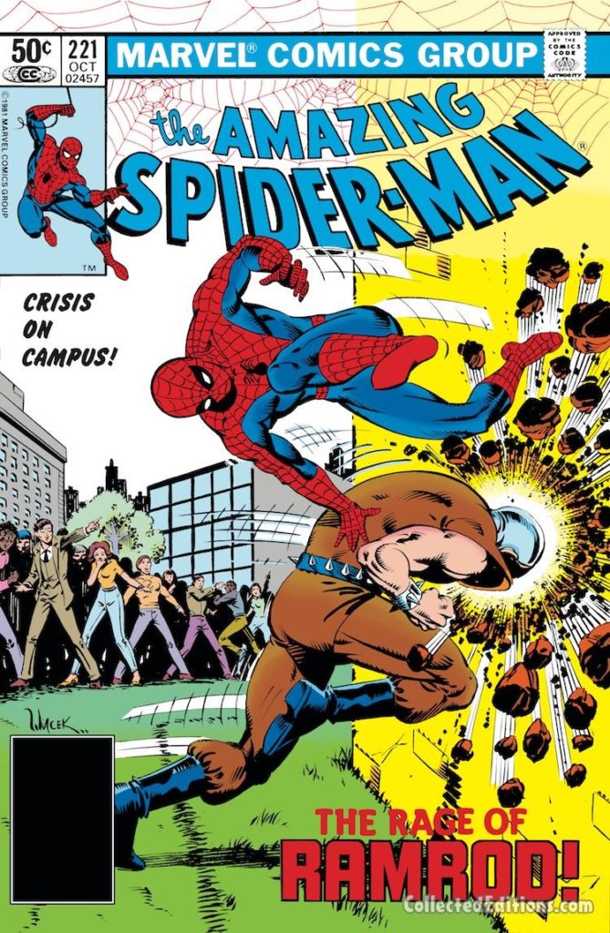 Amazing Spider-Man #221 cover; pencils and inks, Bob Wiacek; Ramrod