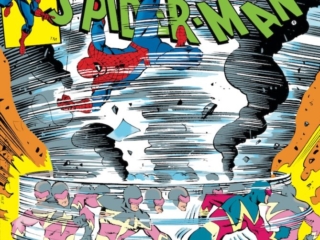 Amazing Spider-Man #222 cover; layout, Ed Hannigan; pencils and inks, Walter Simonson; Speed-Demon, Win a Columbia Ten-Speed Formula 10 Racer advertisement