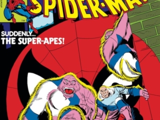 Amazing Spider-Man #223 cover; pencils, John Romita, Jr.; inks, uncredited; Red Ghost, Suddenly the Super-Apes; Beginning September 12th on NBC, Spider-Man and His Amazing Friends advertisement