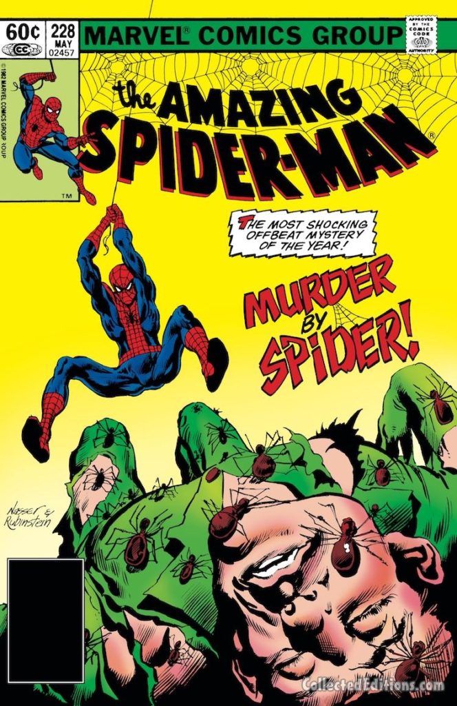 Amazing Spider-Man #228 cover; pencils, Michael Netzer.; inks, Joe Rubinstein