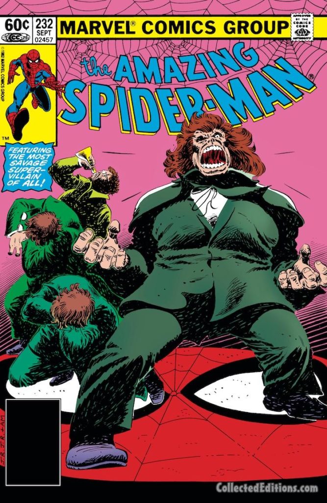 Amazing Spider-Man #232 cover; pencils, John Romita Jr.;  Mister Hyde