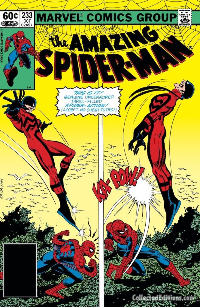 Amazing Spider-Man #233 cover; pencils, John Romita Jr.; Tarantula