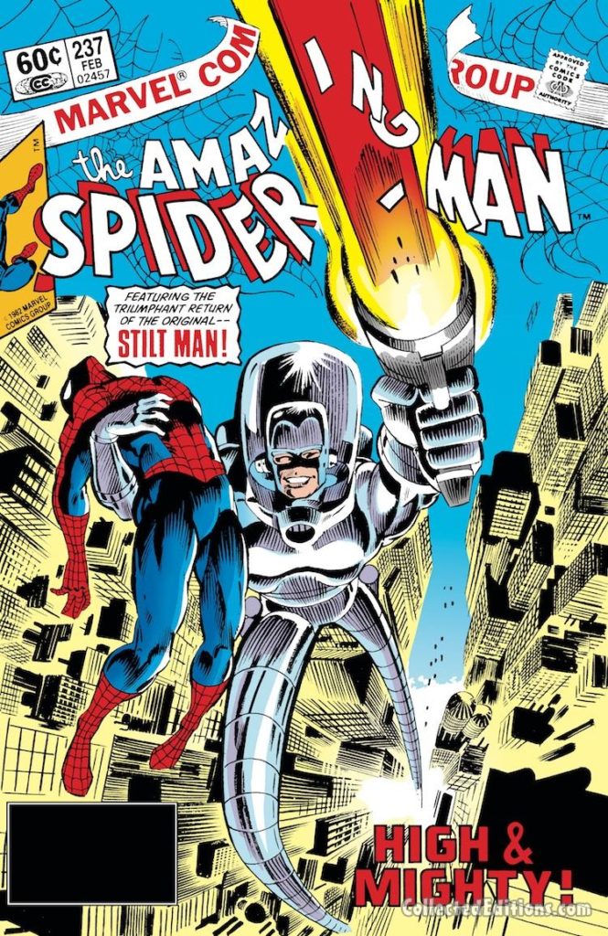 Amazing Spider-Man #237 cover; pencils, Ed Hannigan.; inks, Joe Rubinstein