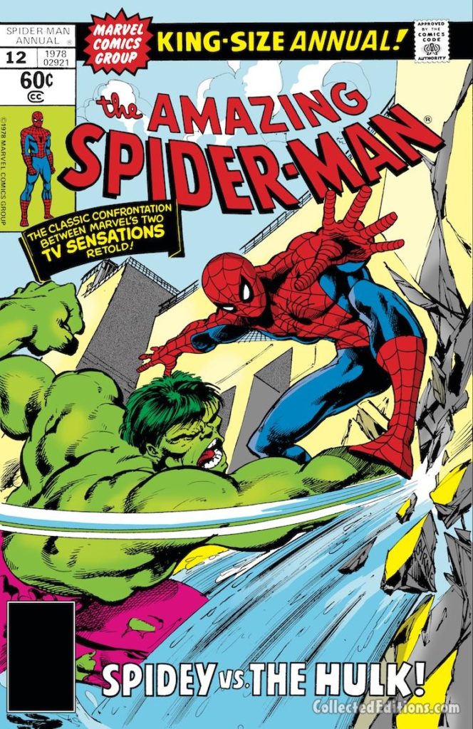 Amazing Spider-Man Annual #12 cover; pencils and inks, John Byrne; Hulk