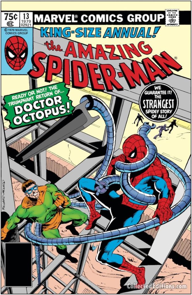Amazing Spider-Man Annual #13 cover; pencils, Keith Pollard; Doctor Octopus