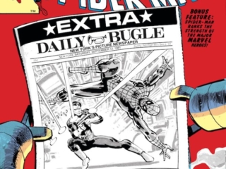 Amazing Spider-Man Annual #15 cover; pencils, Frank Miller; inks, Klaus Janson; Spider-Man vs. Punisher, Doctor Octopus, Daily Bugle