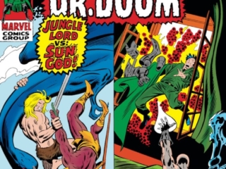 Astonishing Tales/Ka-Zar #4 cover; pencils, John Buscema; inks, Joe Sinnott; Sun God/Doctor Doom